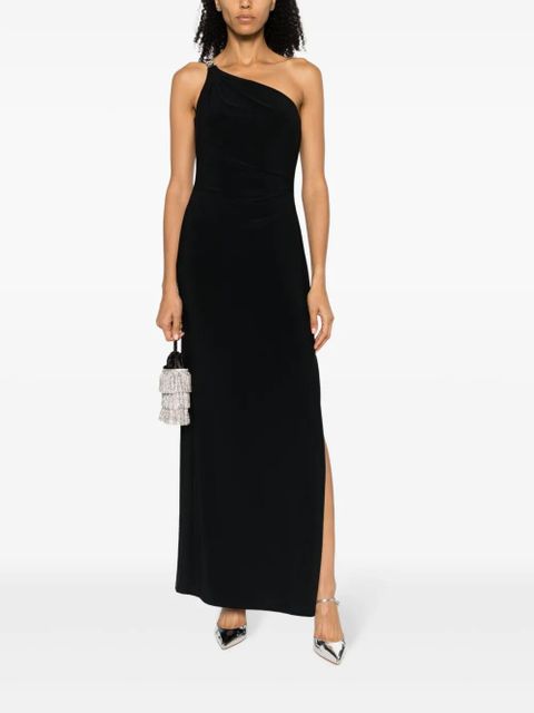 Lauren Ralph Lauren one-shoulder midi dress - Black