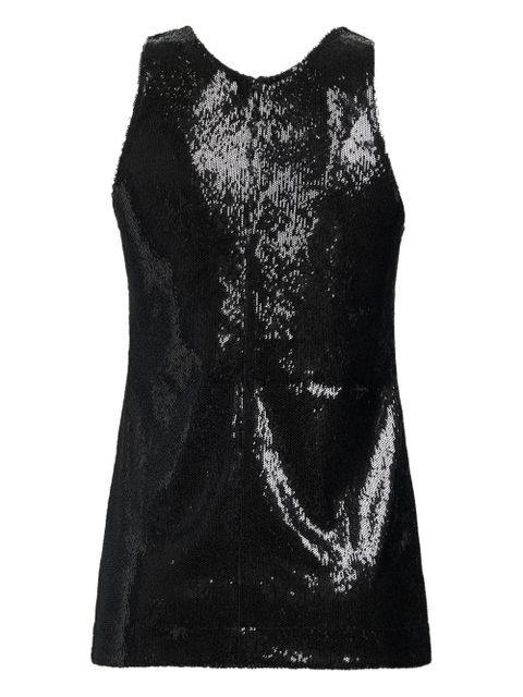 TOTEME sequin high round neckline top - Black - zdjęcie produktu nr 2
