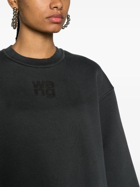 Alexander Wang logo-embossed sweatshirt - Grey