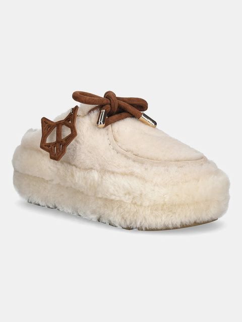 Naked Wolfe kapcie Blizzard kolor beżowy Blizzard Sand Suede/Shearling - zdjęcie produktu nr 1
