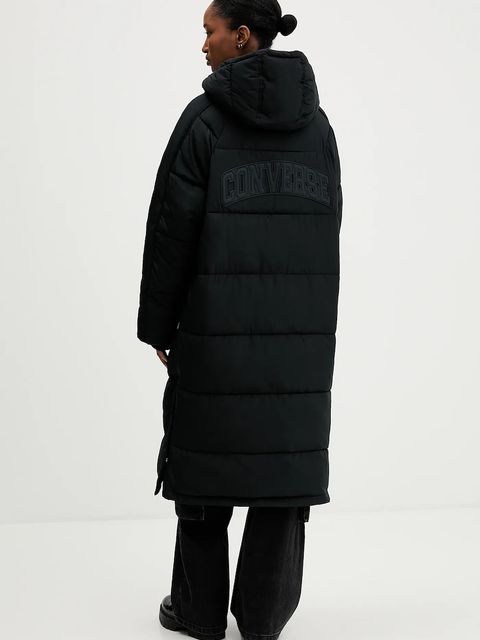 Converse kurtka kolor czarny zimowa CVW5J004