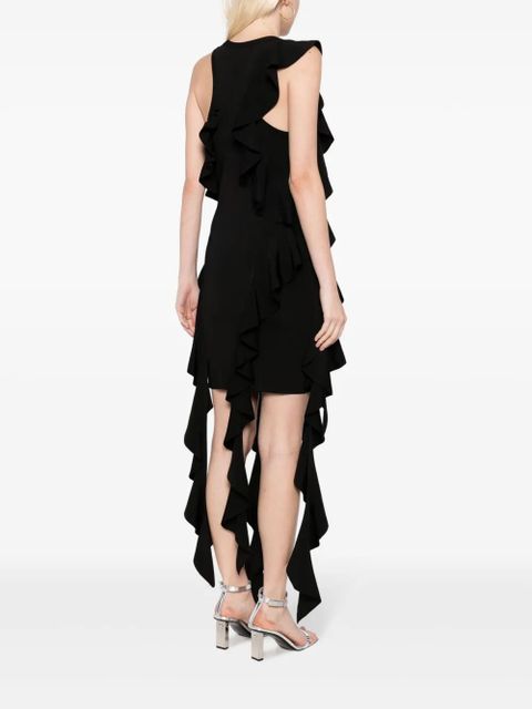Simkhai Wilda draped ruffled dress - Black
