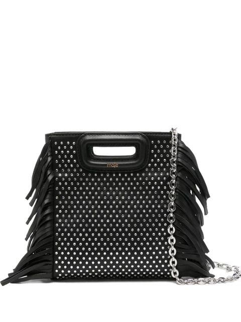 Maje rhinestone-embellished mini bag - Black - zdjęcie produktu nr 1