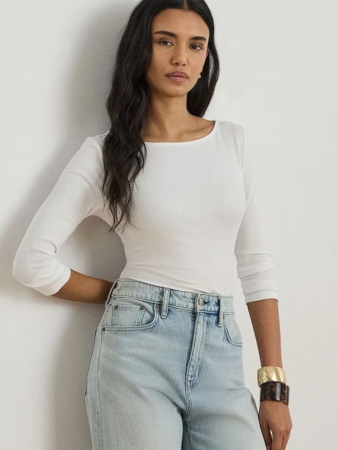 Lauren Ralph Lauren longsleeve damski z modalem - zdjęcie produktu nr 1