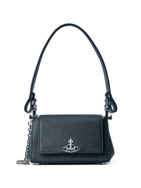 Vivienne Westwood Hazel logo-detail textured shoulder bag - Black - zdjęcie produktu nr 1