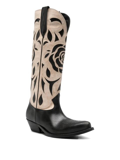 Golden Goose 40mm Wish Star embroidered cowboy boots - Black - zdjęcie produktu nr 2