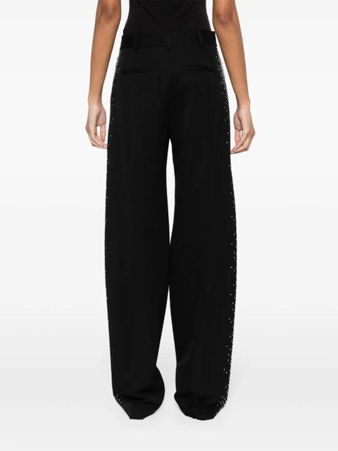 The Attico Jagger high-waist wide-leg trousers - Black