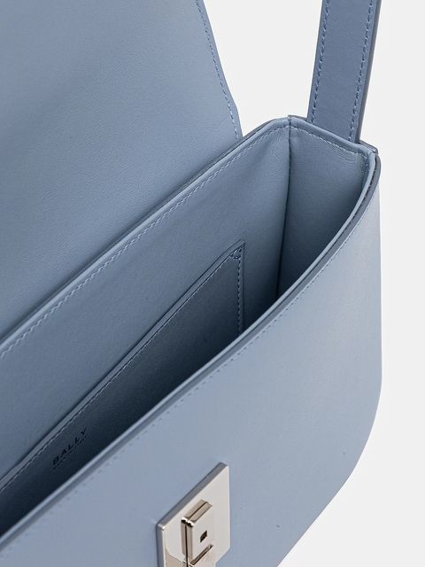 Bally torebka skórzana kolor niebieski WAS02X