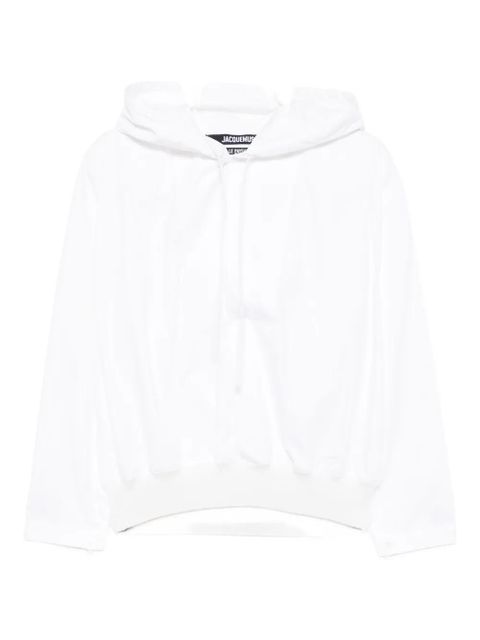 Jacquemus Haut trapeze hoodie - White - zdjęcie produktu nr 2