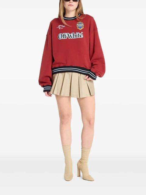Off-White printed-logo sweatshirt - Red