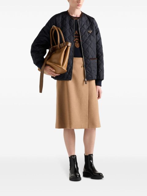 Prada crew-neck cashmere jumper - Blue - zdjęcie produktu nr 2