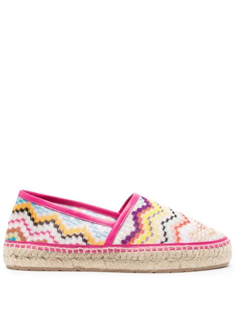 Missoni zigzag-woven flat espadrilles - White - zdjęcie produktu nr 1