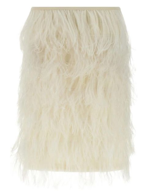 The Attico side zip-fastening mini skirt - Neutrals - zdjęcie produktu nr 2