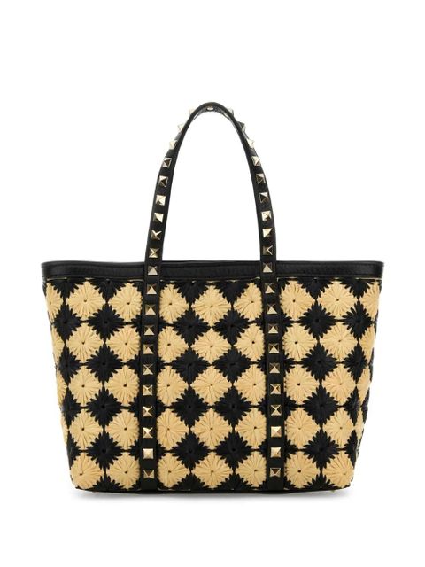 Valentino Garavani mini Rockstud tote bag - Black - zdjęcie produktu nr 2