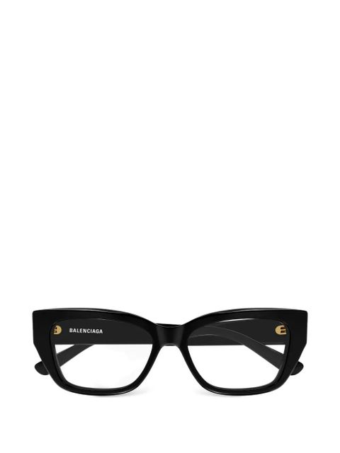 Balenciaga Eyewear geometric-frame glasses - Black - zdjęcie produktu nr 1