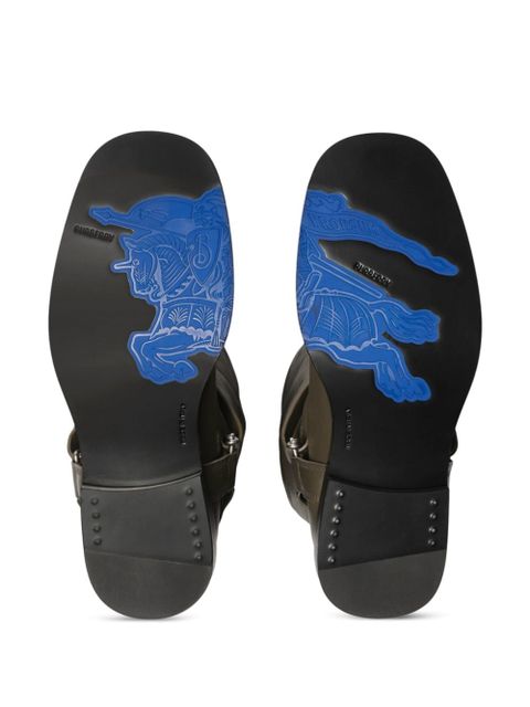 Burberry leather knee-high boots - Brown - zdjęcie produktu nr 2