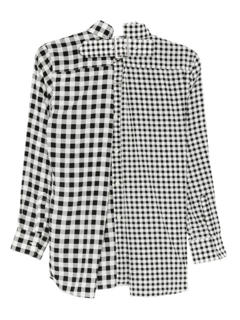 Comme Des Garçons gingham shirt - Black - zdjęcie produktu nr 2