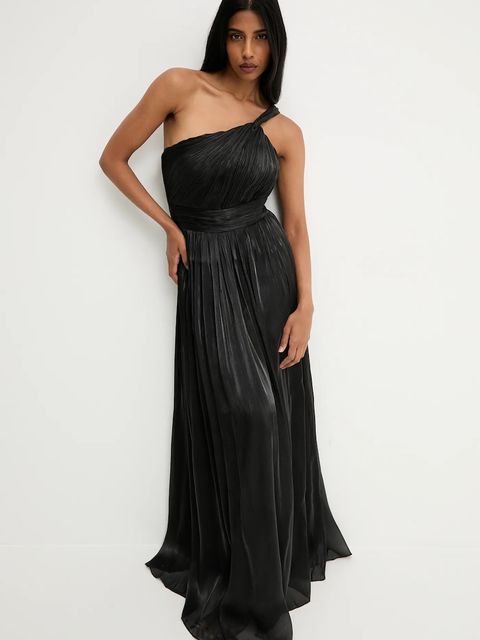 Answear.LAB sukienka kolor czarny maxi rozkloszowana - zdjęcie produktu nr 1