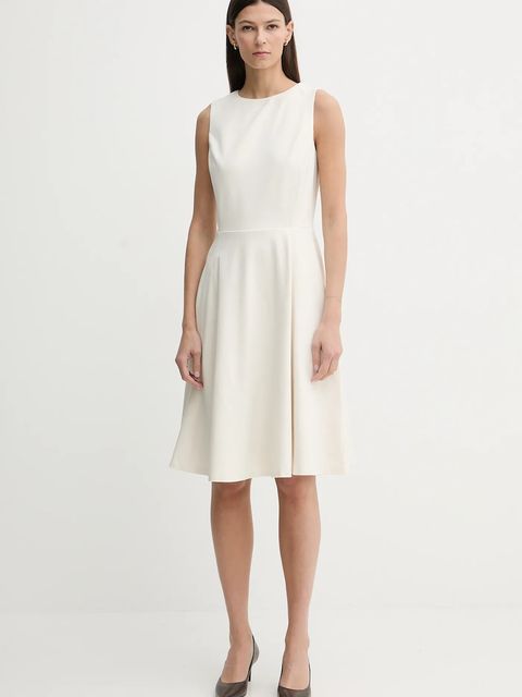 Lauren Ralph Lauren sukienka kolor beżowy mini rozkloszowana 200980935 - zdjęcie produktu nr 1