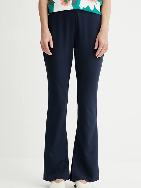 Calvin Klein legginsy damskie kolor granatowy dopasowane high waist LV044C297G - zdjęcie produktu nr 1