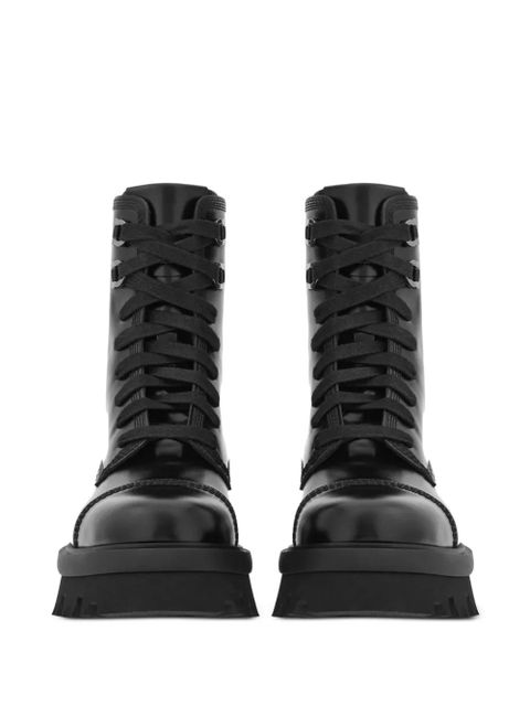 Ferragamo chunky-sole combat boots - Black