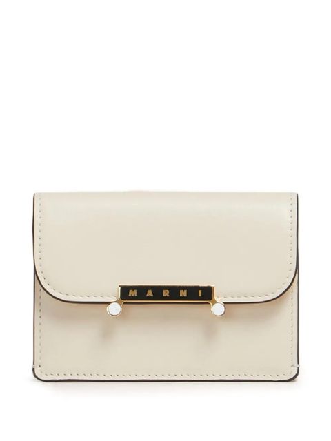 Marni leather envelope flap wallet - Neutrals - zdjęcie produktu nr 1