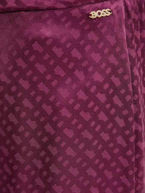 BOSS spodnie piżamowe damskie kolor fioletowy 50527254