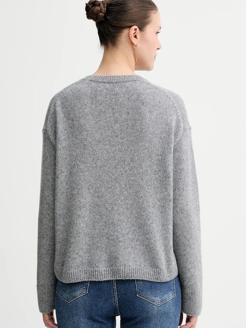 Marc O'Polo sweter z wełną damski kolor szary lekki 508612160463