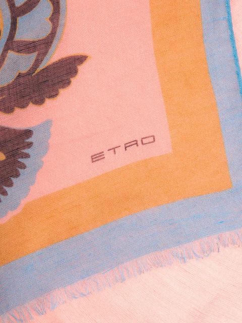 ETRO floral motif scarf - Pink - zdjęcie produktu nr 2