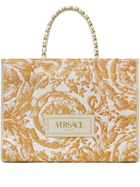 Versace large Barocco Athena tote bag - White - zdjęcie produktu nr 1