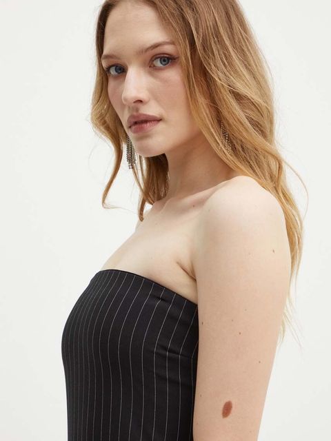 Patrizia Pepe sukienka kolor czarny mini dopasowana 8A1342 A457