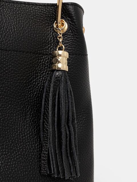 Answear.LAB torebka skórzana kolor czarny