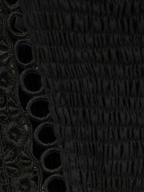 Charo Ruiz Ibiza Poppy lace-trim top - Black