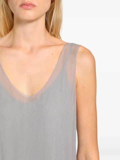 TOTEME chiffon midi slip dress - Grey