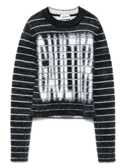 Jean Paul Gaultier intarsia-logo sweater - Black - zdjęcie produktu nr 1
