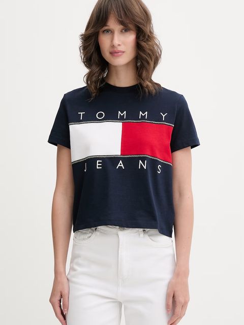 Tommy Jeans T-shirt damski bawełniany - zdjęcie produktu nr 1