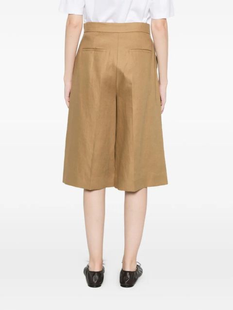 Max Mara high-waisted pleated shorts - Neutrals
