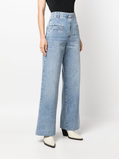 SANDRO high-waisted wide-leg jeans - Blue - zdjęcie produktu nr 2