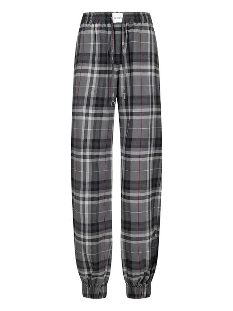 The Attico plaid drawstring trousers - Grey - zdjęcie produktu nr 1