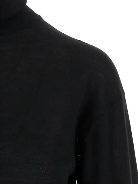 Saint Laurent high-neck long-sleeve sweater - Black