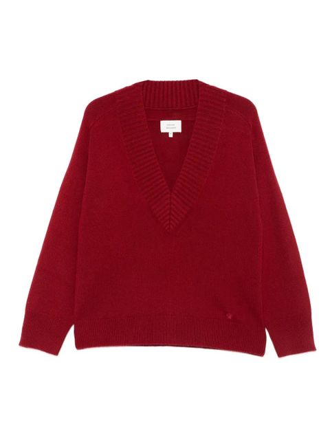 LouLou de Saison V-neck cashmere sweater - Red