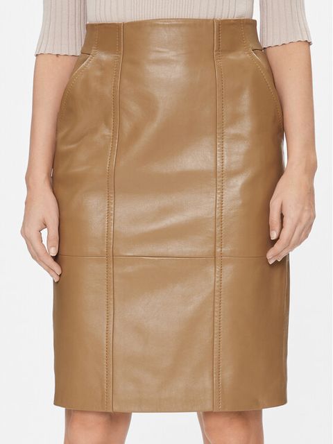 Spódnica skórzana BOSS