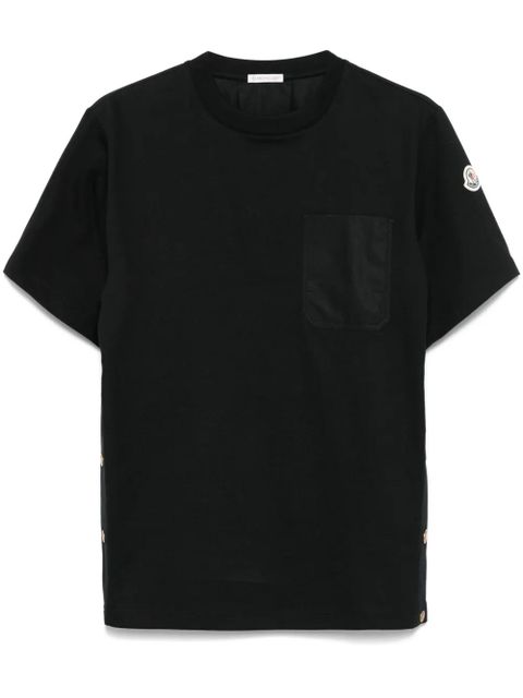 Moncler patch-pocket cotton T-shirt - Black - zdjęcie produktu nr 1