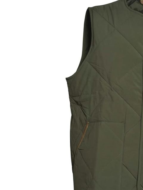 Barbour quilted buttoned gilet - Green