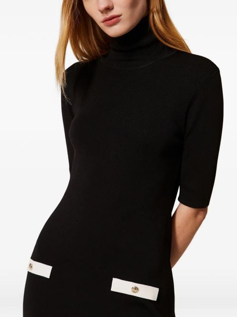 TWINSET short-sleeves mini dress - Black