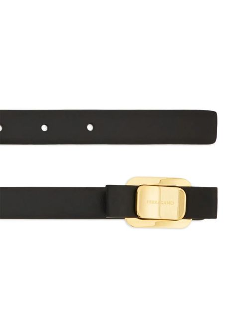 Ferragamo New Vara plate belt - Black