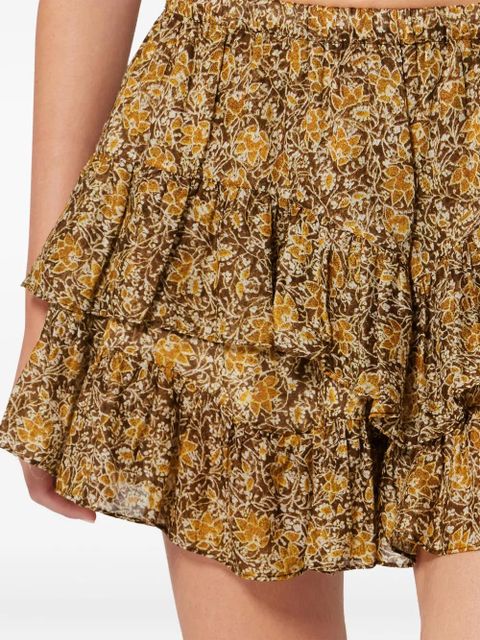 MARANT ÉTOILE Jocadia ruffled shorts - Brown