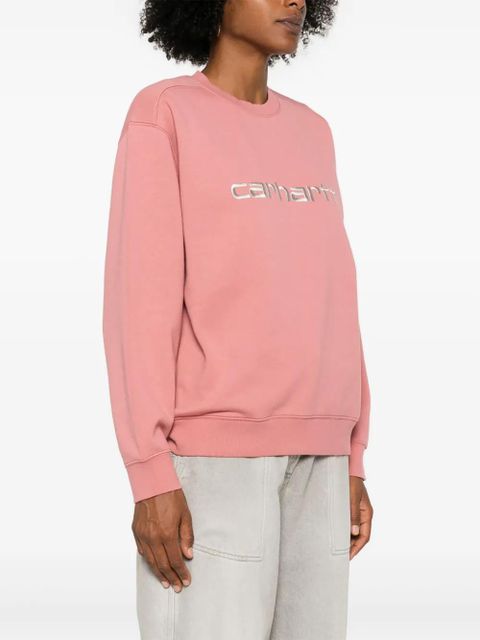 Carhartt WIP logo-embroidered sweatshirt - Pink