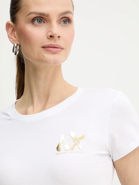 Armani Exchange t-shirt damski kolor biały XW001347 AF17173