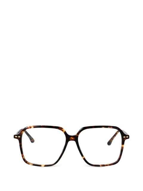 Isabel Marant Eyewear geometric glasses - Brown - zdjęcie produktu nr 1